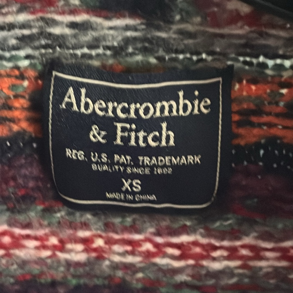 Vintage Abercrombie & Fitch Fair isle  wool cardigan - Picture 4 of 11